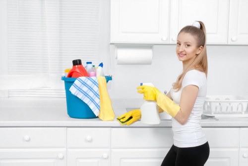 Professional office cleaning in Streatham reception area