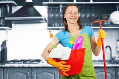 Office cleaning team maintaining a Streatham business premises